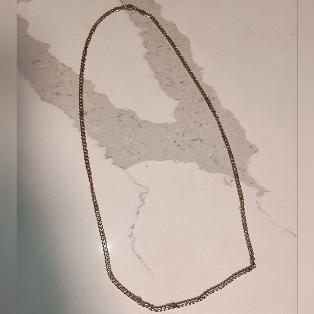 24 Inch Elegant Gold Chain Necklace S Sterling